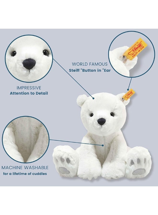 Steiff Lasse Polar Bear Premium Polar Bear Stuffed Animal Polar Bear Toys Stuffed Polar Bear Polar Bear Plush Cute Plushies Plushy Toy for Girls Boys and Kids Soft Cuddly Friends White 11