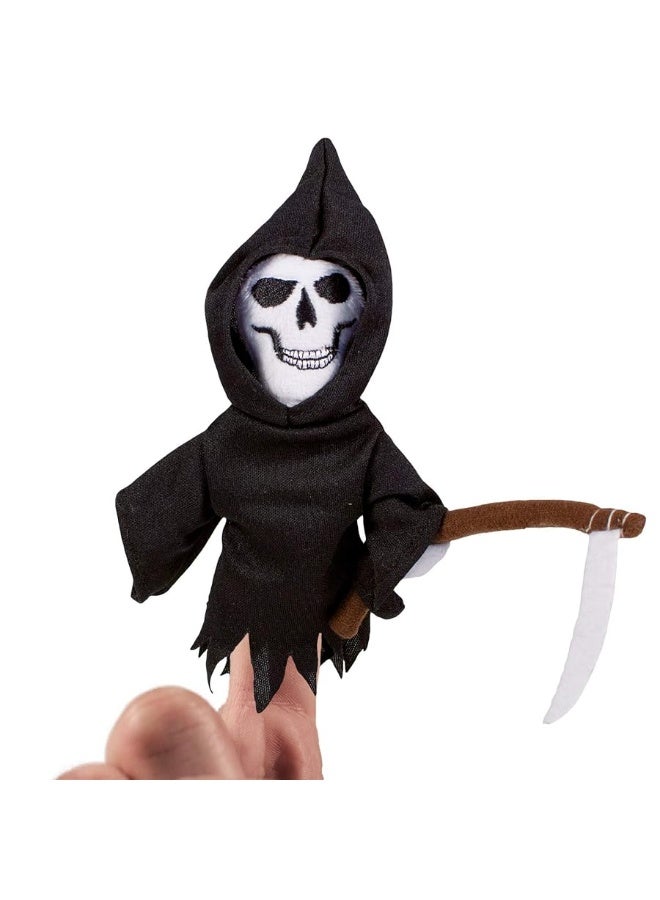 Grim Reaper Death Plush Finger Puppet and Refrigerator Magnet