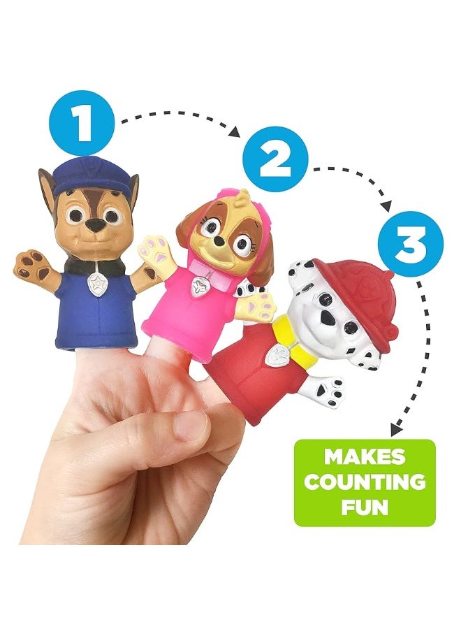 Ginsey Nickelodeon PAW Patrol 10 Piece Finger Puppet - Party Favors, Educational, Bath Toys, Floating Pool Toys, Beach Toys, Finger Toys, Story Time, Playtime