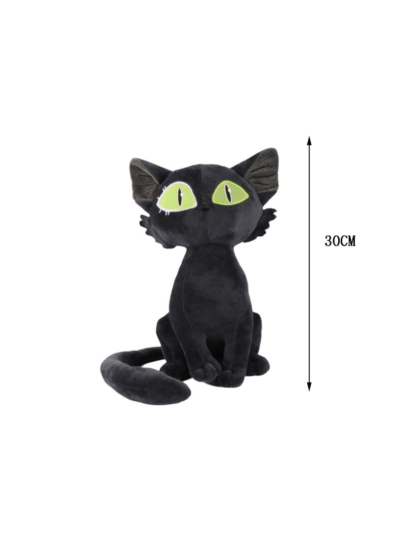 30 CM Cute Cartoon Black Cat Soft Plush Toy For Girls And Boys All Ages Gift