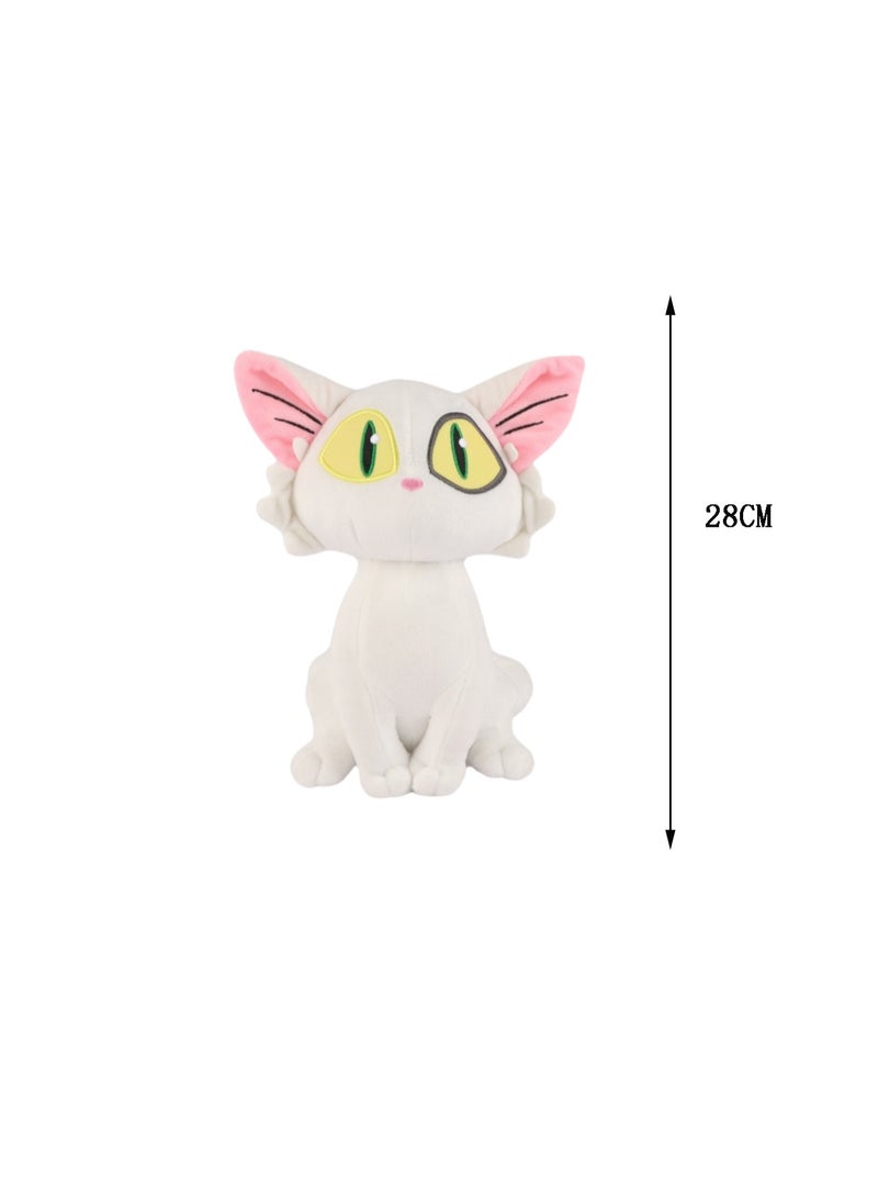 28 CM Cute Cartoon White Cat Soft Plush Toy For Girls And Boys All Ages Gift