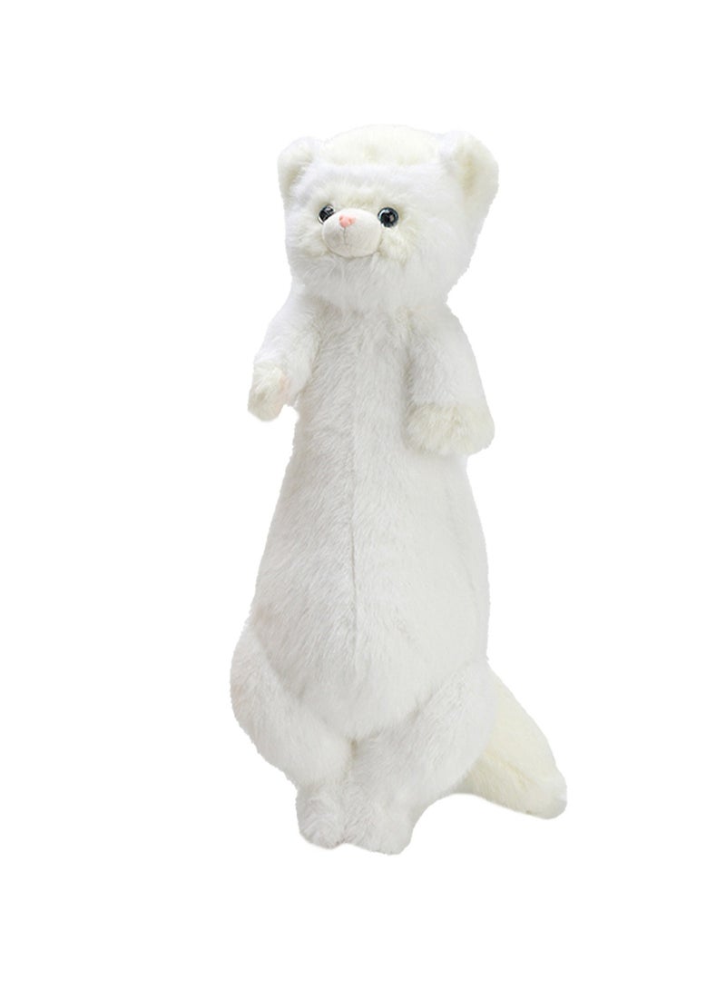 52 CM Cute Mink Soft Animals Plush Toy For Girls And Boys All Ages Gift （White）