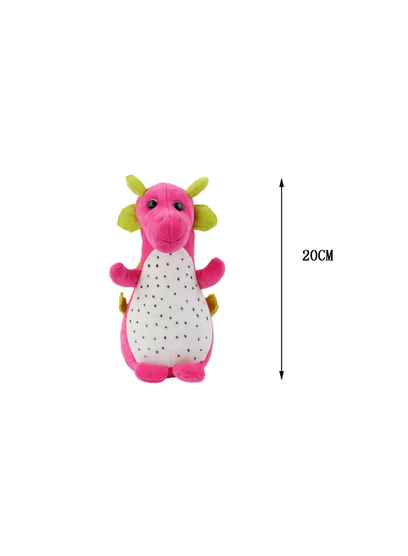 20 CM Cute Dragon Fruit Dinosaur Plush Toy Soft Stuffed Doll For Girls And Boys All Ages Gift