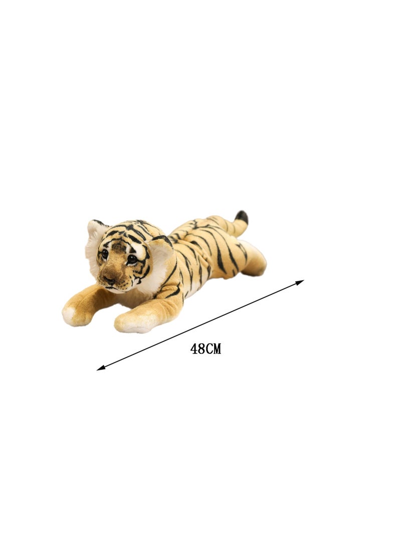 48 CM Simulation Tiger Plush Toy Soft Stuffed Animal Doll For Girls And Boys All Ages Gift