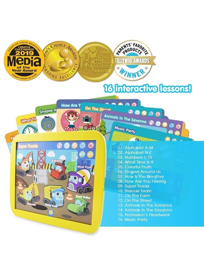 BEST LEARNING INNO PAD Smart Fun Lessons - Educational Tablet Toy to Learn Alphabet, Numbers, Colors, Shapes, Animals, Transportation for Toddlers Ages 2 to 5 Years Old | Boy or Girl Birthday Gift