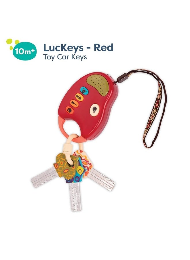 B. toys- FunKeys- Pretend Play- Toy Keys For Toddlers and Babies, Red- 10 Months +