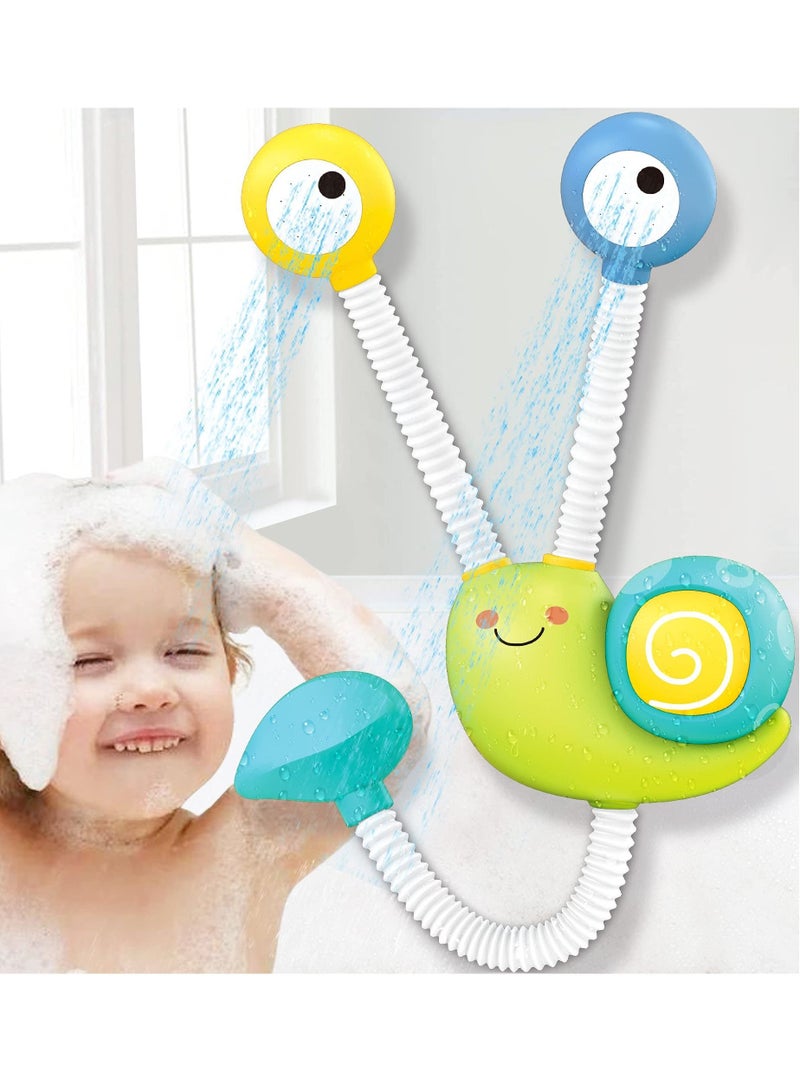 Electric Spray Water Squirt Sprinkler Baby Bath Toys, Upgrade Shower Toys Double Bathtub Tub for Kids Preschool Child 18 Months and Up