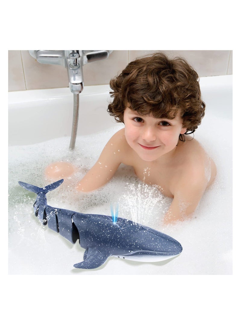 New Upgraded Remote Control Shark Pool Toys, Outdoor RC Boat Water Toys, Swimming Pool Shark Spray Water Toys, for Kids Age 8-12, 6+ Year Old Boys & Girls (2 x Batteries)