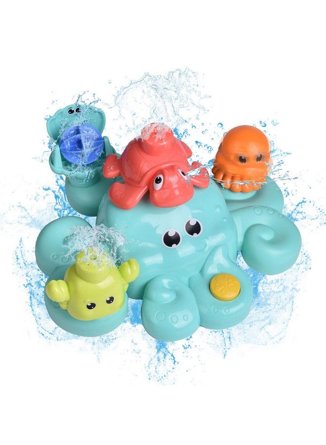 Bath Toys For Toddlers 5 Pcs Bath Tub Toys Set Spray Water Toys For Kids Best Gifts For Boys & Girls