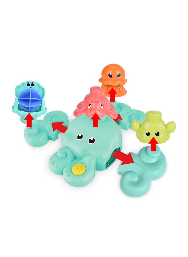 Bath Toys For Toddlers 5 Pcs Bath Tub Toys Set Spray Water Toys For Kids Best Gifts For Boys & Girls