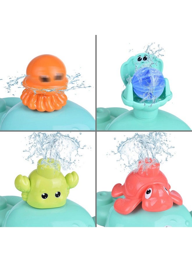 Bath Toys For Toddlers 5 Pcs Bath Tub Toys Set Spray Water Toys For Kids Best Gifts For Boys & Girls