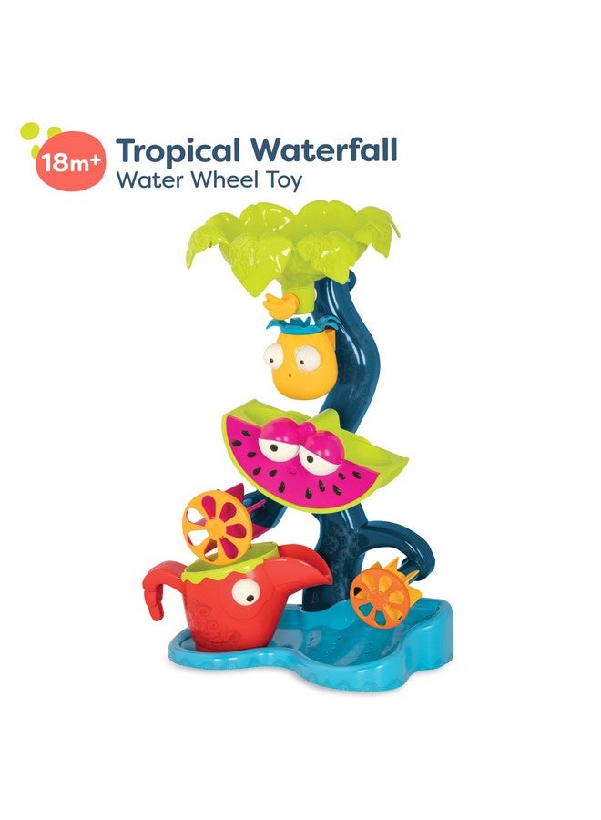 Tropical Waterfall Water Wheel Toy Water & Sand Play Set Water Wheel For Toddlers Kids Beach Pool Bath Toys 18 Months + Multicoloured