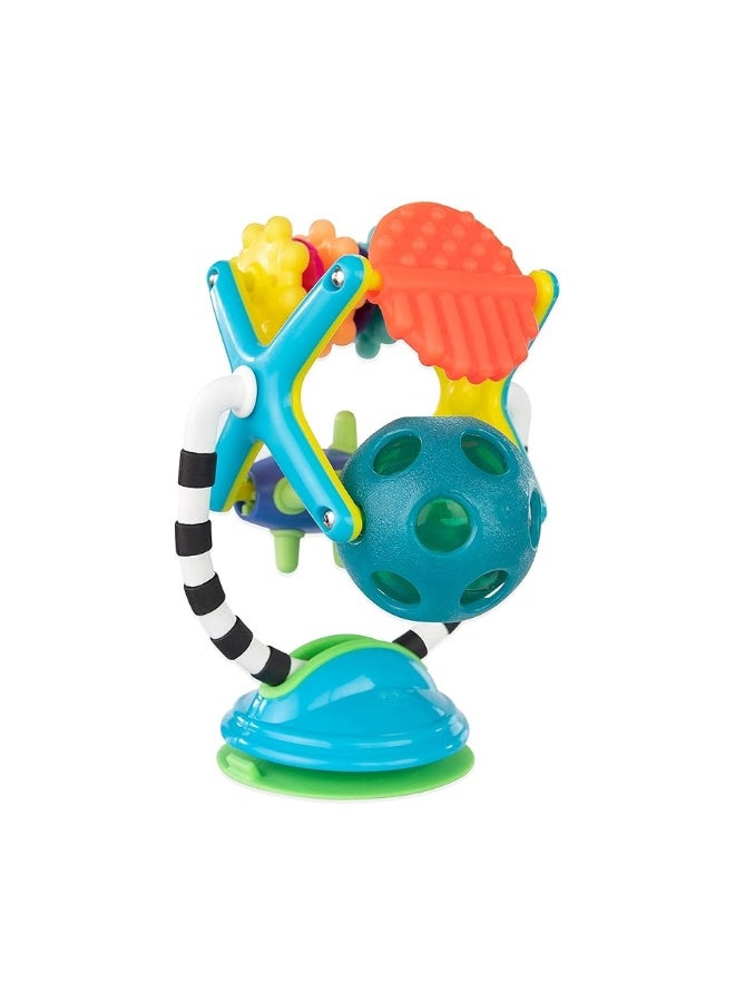 Sassy Teethe & Twirl Sensation Station 2-in-1 Suction Cup High Chair Toy | Developmental Tray Toy for Early Learning | for Ages 6 Months and Up