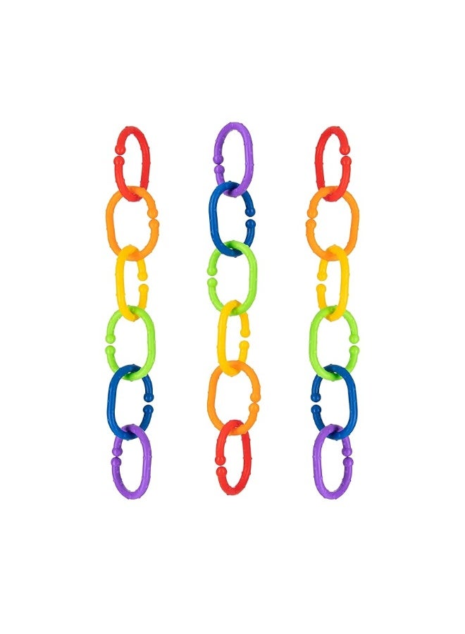 Nuby Linkables Car Seat Toy and Baby Stroller Accessories - 18-Count