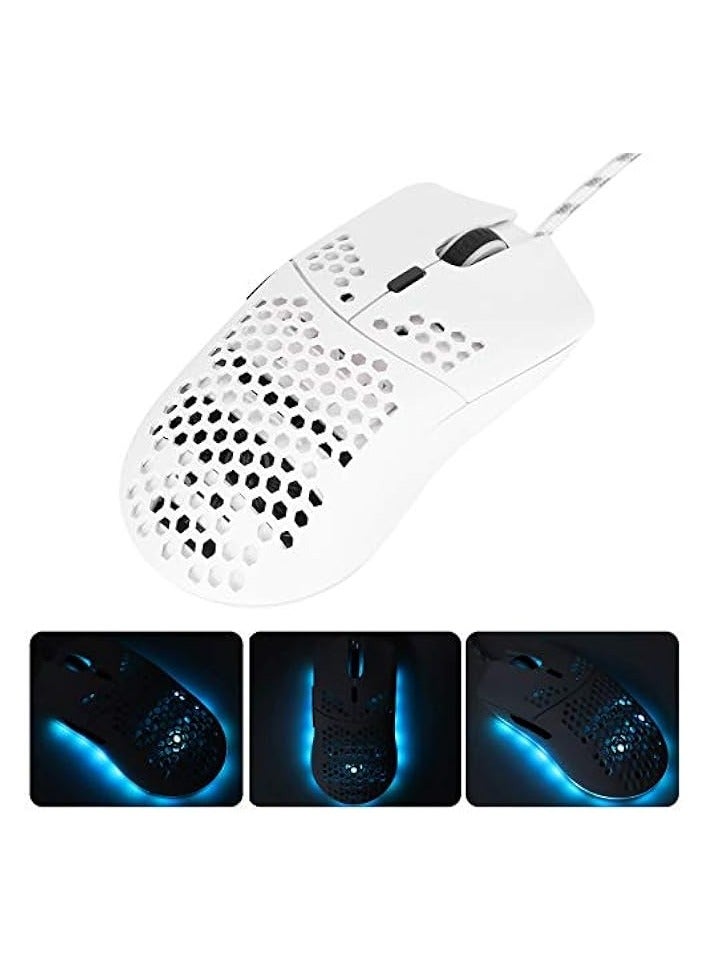 Wired Gaming Mouse, Computer Accessory RGB Hollow Mouse, for Office Home