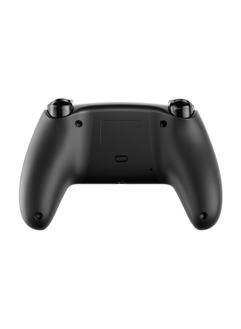 PS4 Wireless Controller 6-Axis Gyro and Ergonomic Design / Long Hours Working Time / Customizable LED Light / Multi-Platform Compatibility / Long-Range Working Distance / Type-C Charging Ports - Black