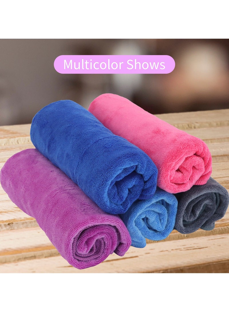 4Packs 35X75 CM Quick Drying Soft Microfiber Super Lightweight Sport Towels,Gym Towels for Swimming,Beach,Travel,Yoga,Hiking,Sports-Dark Blue,Purple,Pink,Grey