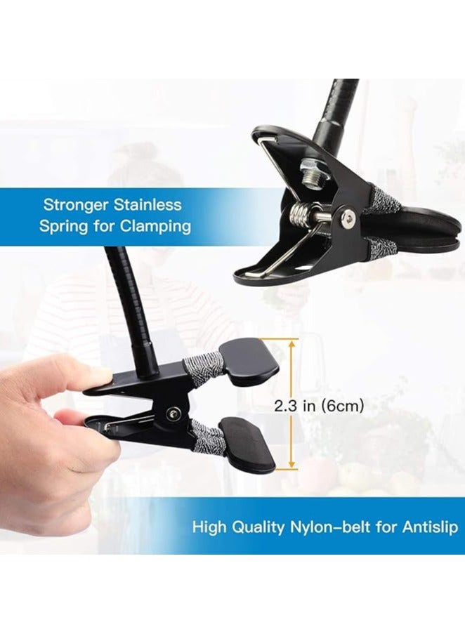 25 Inch Webcam Stand - Flexible Desk Mount Clamp Gooseneck Stand Compatible with Logitech Webcam C930e,C930,C920, C922x,C922, Brio 4K, C925e,C615