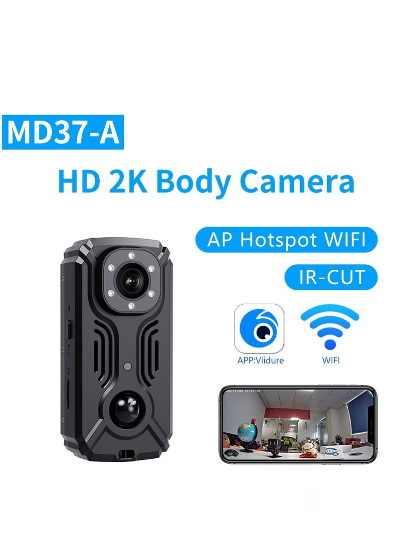 MD37 Body Camera FULL HD 1080P WIFI Security Mini CCTV IP Camera PIR Video Night Vision For Outdoor.