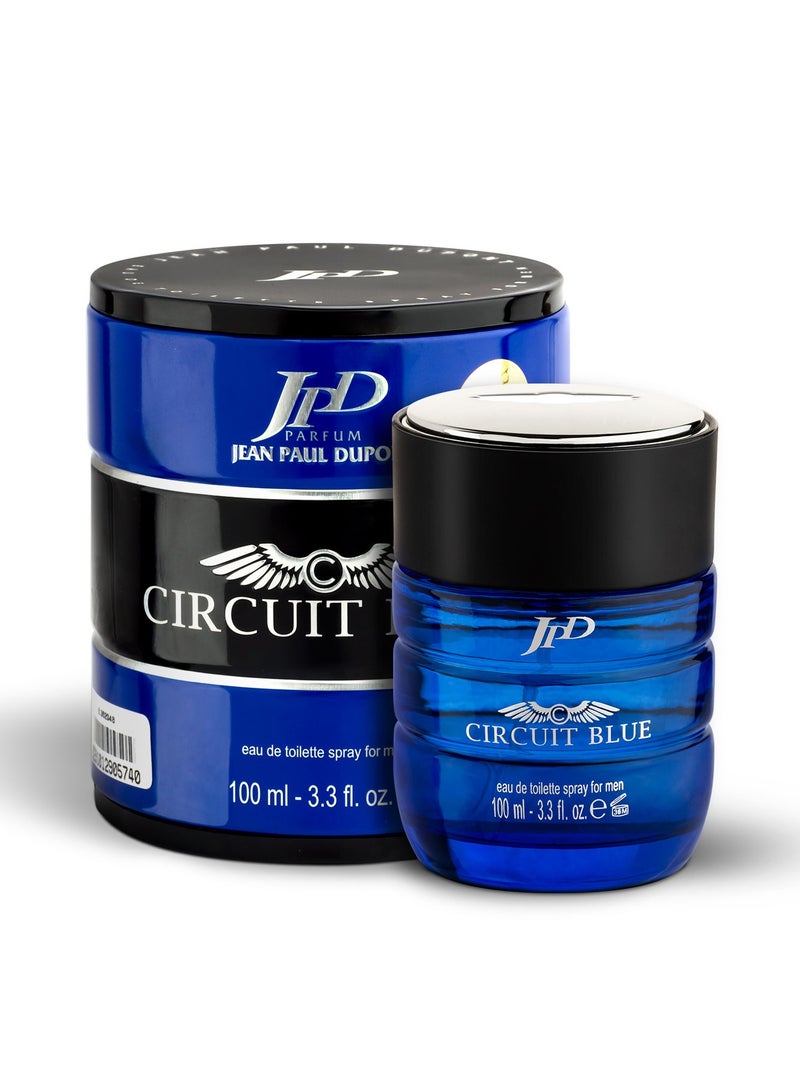 Circuit Red Eau de Toilette For Men 100ml +Jean Paul Dupont Circuit Blue Eau de Toilette For Men 100ml (Combo Pack)