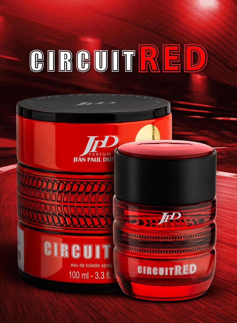 Circuit Red Eau de Toilette For Men 100ml +Jean Paul Dupont Circuit 1 Eau de Toilette For Men 100ml (Combo Pack)