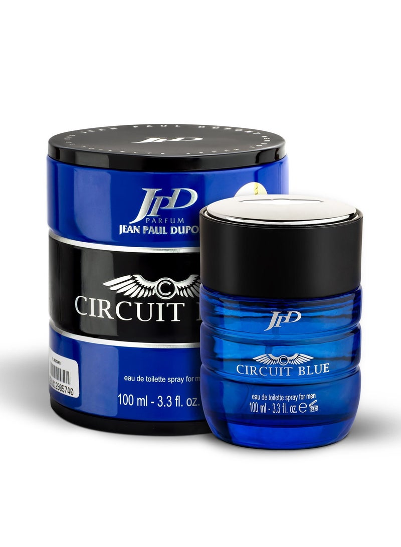 Circuit 1 Eau de Toilette For Men 100ml + Jean Paul Dupont Circuit Blue Eau de Toilette For Men 100ml (Combo Pack)