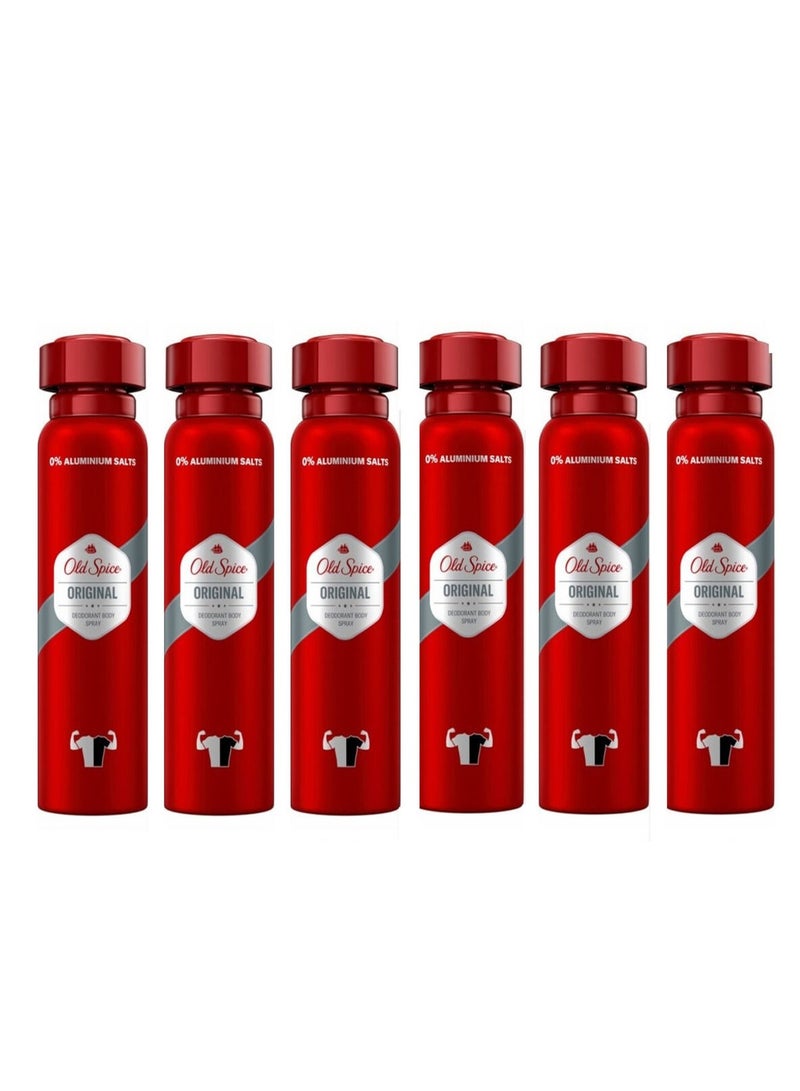 Original Deodorant Body Spray 150ml Pack Of 6