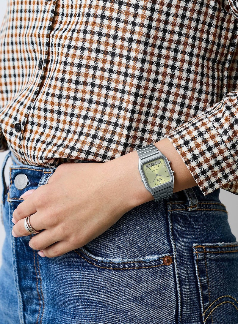 Analog+Digital Stainless Steel Unisex Watch AQ-230A-9AMQY