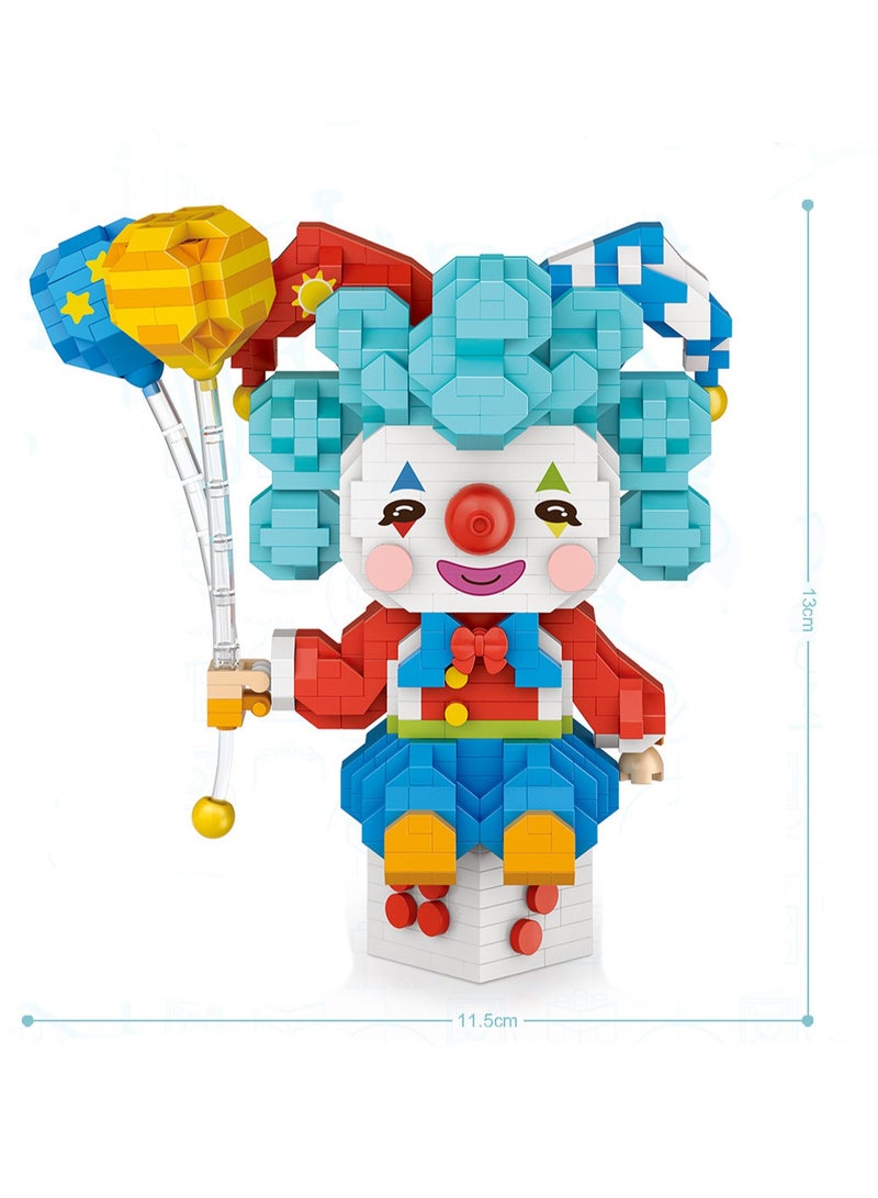 960pcs Party Clown Model Set Building Blocks Creative Diy Assembly Simulation Building Assembly Toys Children Adult Home Decoration