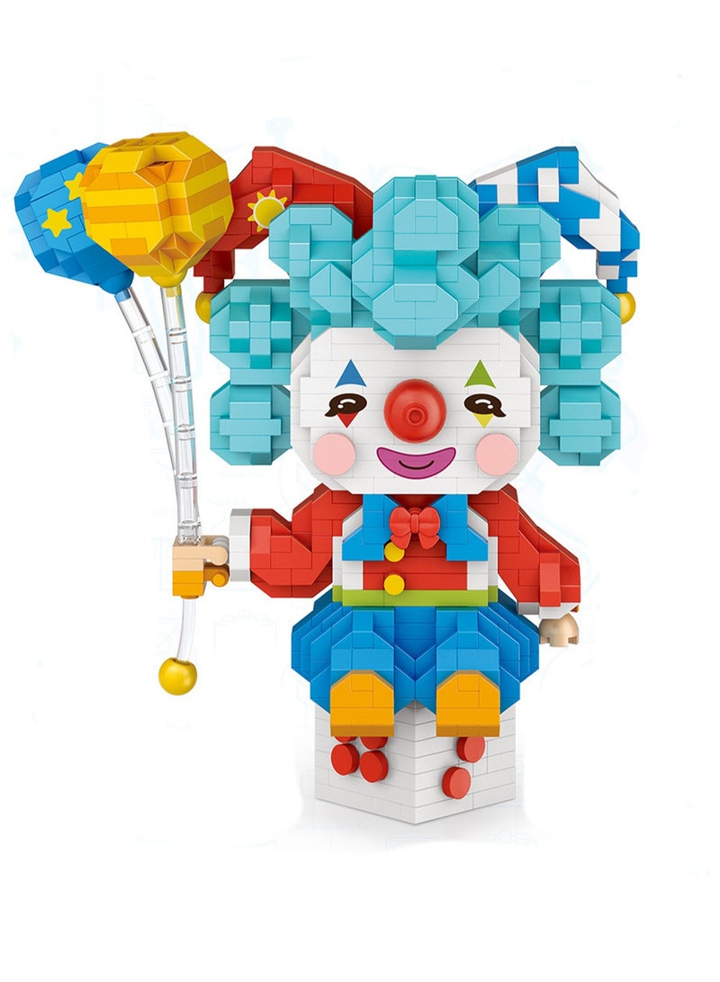 960pcs Party Clown Model Set Building Blocks Creative Diy Assembly Simulation Building Assembly Toys Children Adult Home Decoration