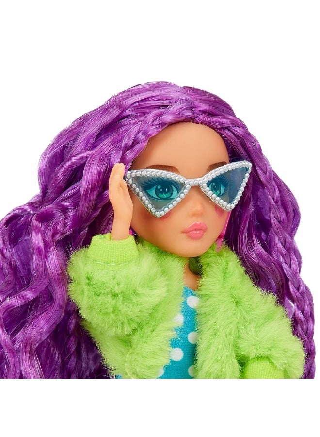 MGA Entertainment Dream Ella Extra Iconic Mini Doll - DreamElla Soft Girl Inspired Fashions with Purple Hair and Heart Painted Cheeks, Fashion Doll, Toy for Kids Ages 3, 4, 5+, Multicolor