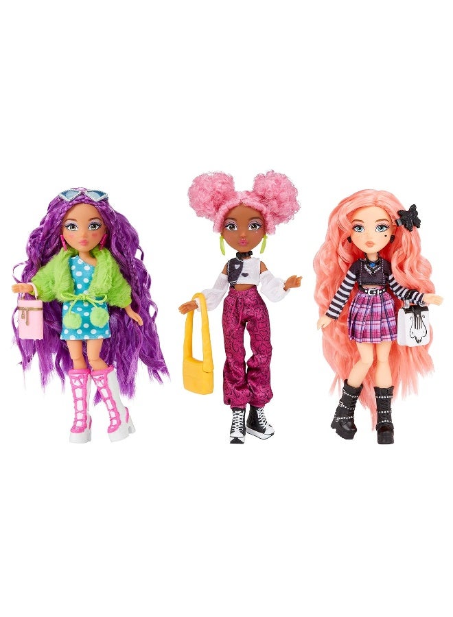 MGA Entertainment Dream Ella Extra Iconic Mini Doll - DreamElla Soft Girl Inspired Fashions with Purple Hair and Heart Painted Cheeks, Fashion Doll, Toy for Kids Ages 3, 4, 5+, Multicolor