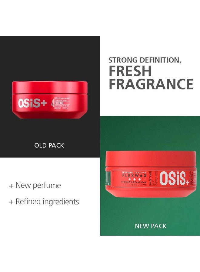 Osis+ Flexwax Strong Hair Styling Cream Wax I Provides Grip And Natural Shine I Easy To Apply And Wash | Medium Hold | Matte Finish With Volume | Suitable Of All Hair Types | For Men And Women | 85 Ml