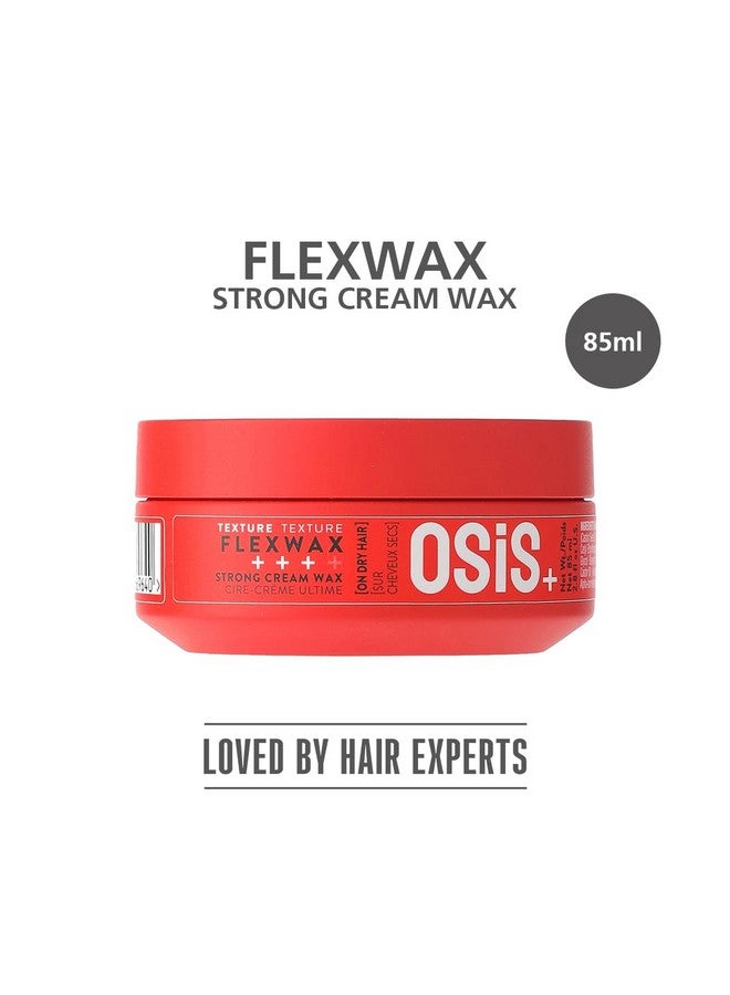 Osis+ Flexwax Strong Hair Styling Cream Wax I Provides Grip And Natural Shine I Easy To Apply And Wash | Medium Hold | Matte Finish With Volume | Suitable Of All Hair Types | For Men And Women | 85 Ml