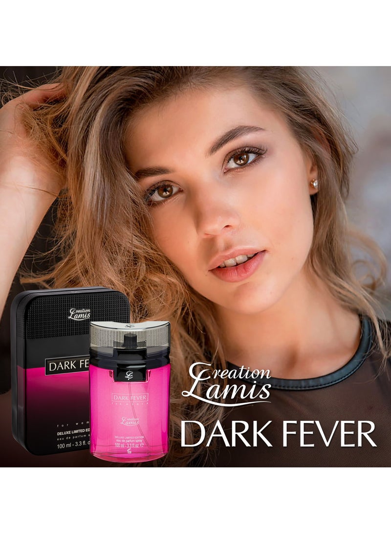 Dark Fever Eau de Toilette For Men 100ml and Creation Lamis Deluxe Dark Fever Eau de Parfum For Women 100ml (Combo Pack)