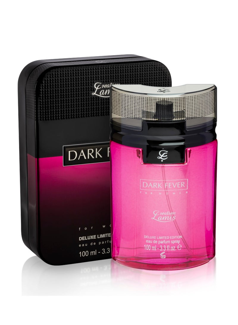 Dark Fever Eau de Toilette For Men 100ml and Creation Lamis Deluxe Dark Fever Eau de Parfum For Women 100ml (Combo Pack)