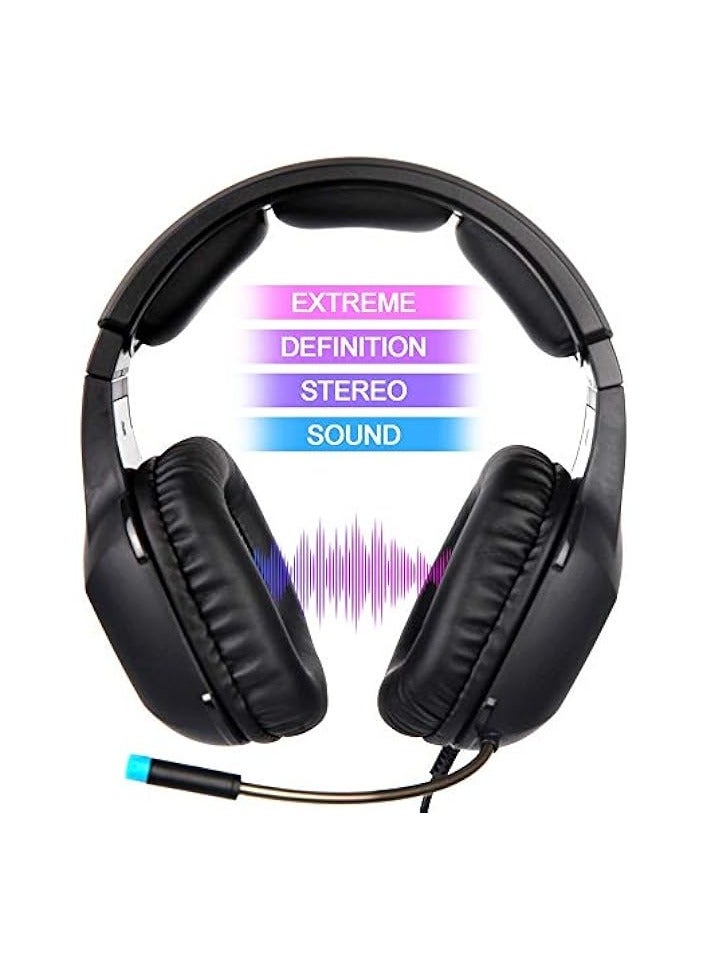 Stereo Gaming Headphones with Noise-reduction Mic