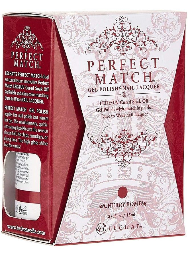 Perfect Match Gel Polish Cherry Bomb 0.5 Ounce (Pms190)