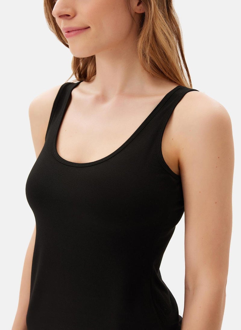Camisole Square Neck Modal Thin-Fixed Strap Underwear