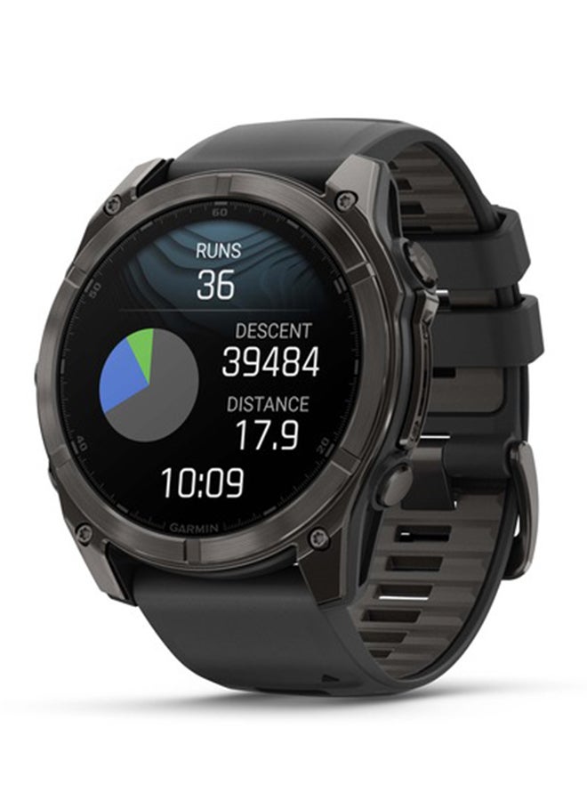 Fenix 8 - 51MM - Up To 48 Days Battery Life with Solar Charging - 1.4