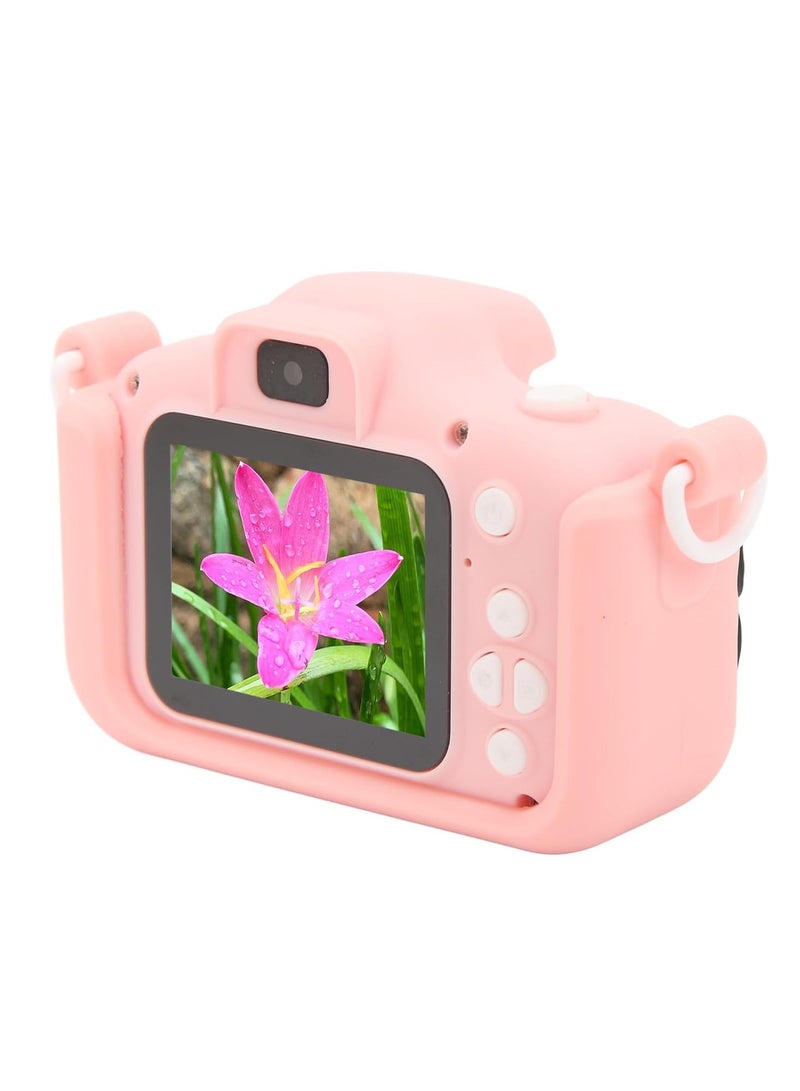 Dual Camera Astronaut Pink Digital Camera for Toddlers - Funny Photo Frames, Long Battery Life, IPS Display