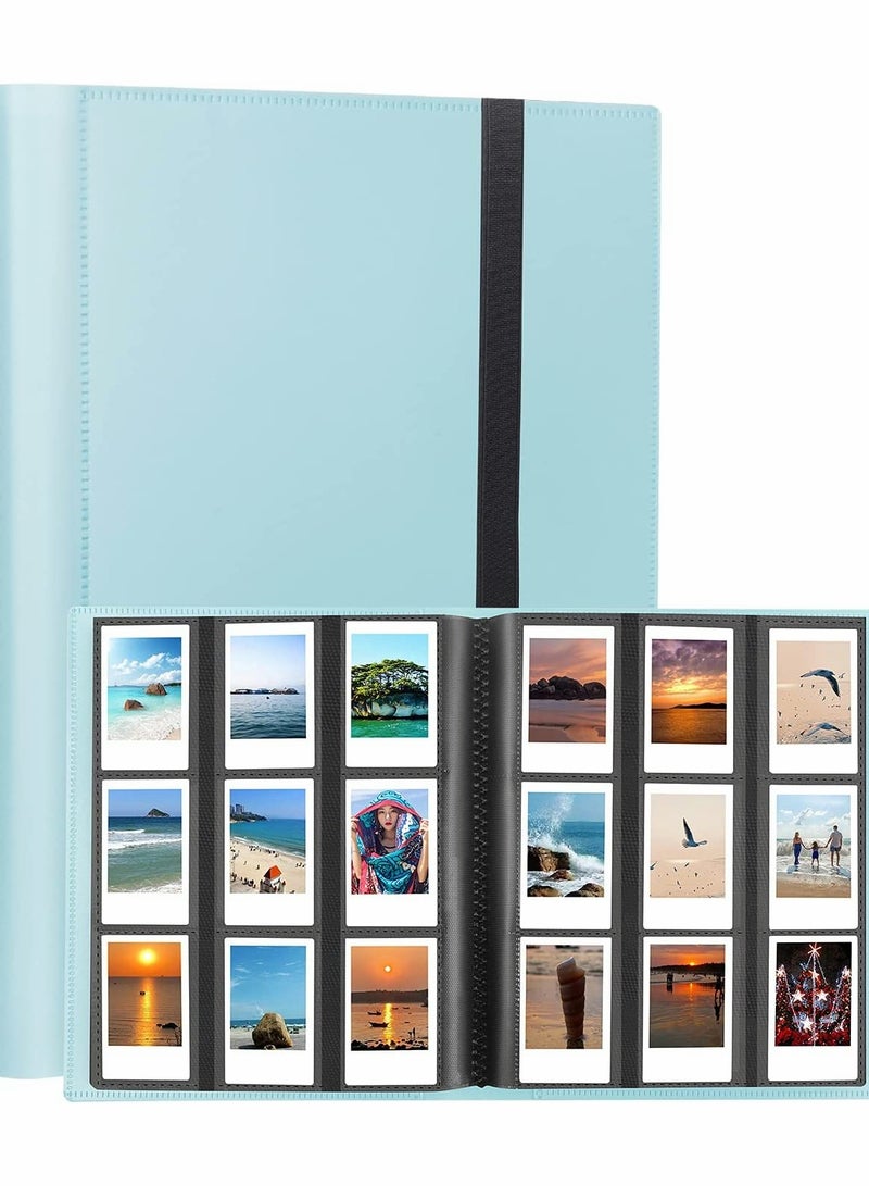 Compact Blue Photo Album 432 Pockets for Fujifilm Instax Mini Polaroid Cameras Perfect for Mini 11 90 70 9 8 8 Plus and Snap Touch