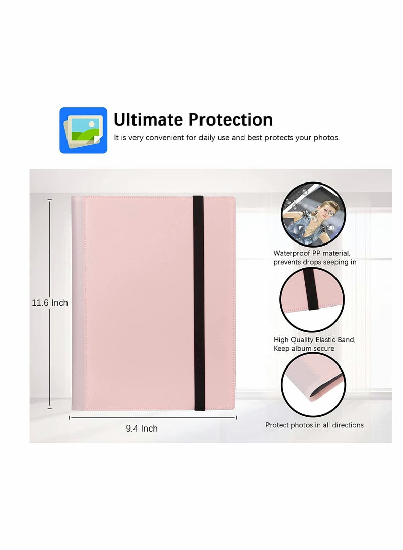 Large 432 Pockets Photo Album for Fujifilm Instax Mini and Polaroid Cameras in Pink for Easy Instant Photo Storage