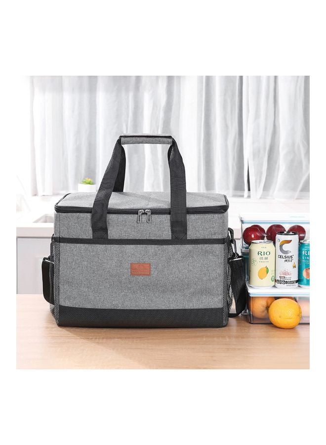 Thermal Lunch Bag Grey/Black One SizeLiters