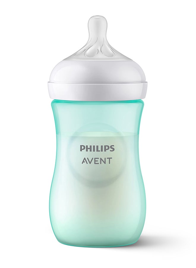 Natural Baby Bottle With Natural Response, Teal, 260ml, 1m+, 4 Pieces