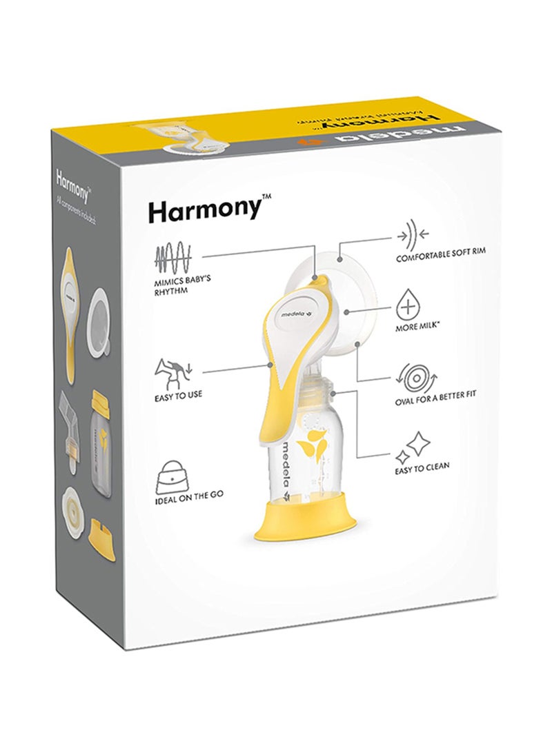 New Harmony Flex Manual Breast Pump - Covenience, Comfort And Efficiency For Mothers Comes With 2-Phase Expression Technology