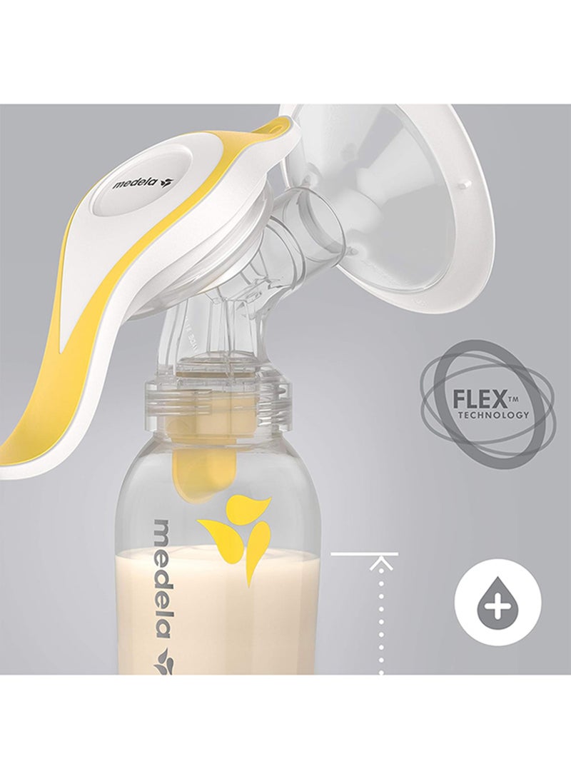 New Harmony Flex Manual Breast Pump - Covenience, Comfort And Efficiency For Mothers Comes With 2-Phase Expression Technology