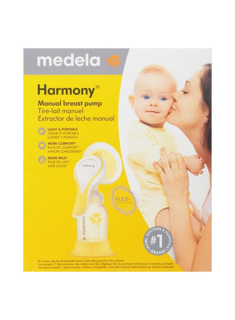 New Harmony Flex Manual Breast Pump - Covenience, Comfort And Efficiency For Mothers Comes With 2-Phase Expression Technology