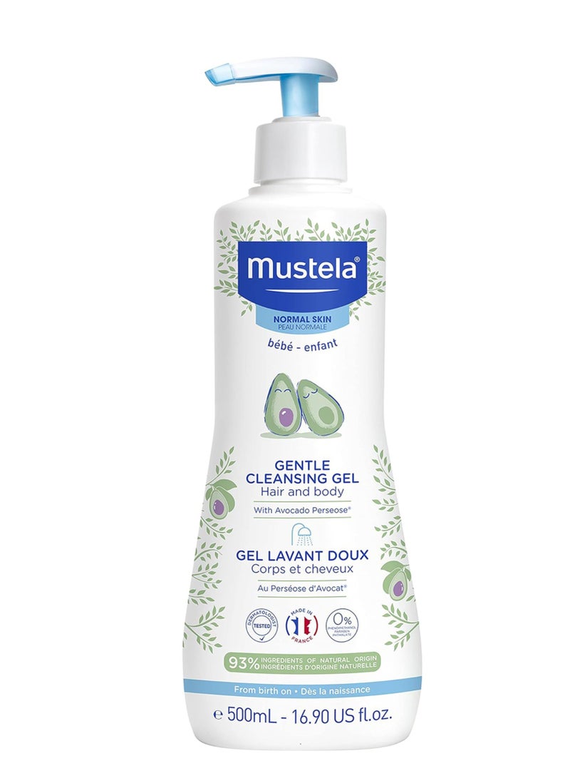 MUStela Gentle Cleansing Gel For Hair Body - 500Ml (16.90Oz)