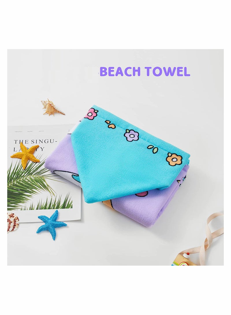 Soft Hooded Baby Bath Towel Unicorn Design for Kids 3-7 Years Perfect for Beach Pool and Bath Time